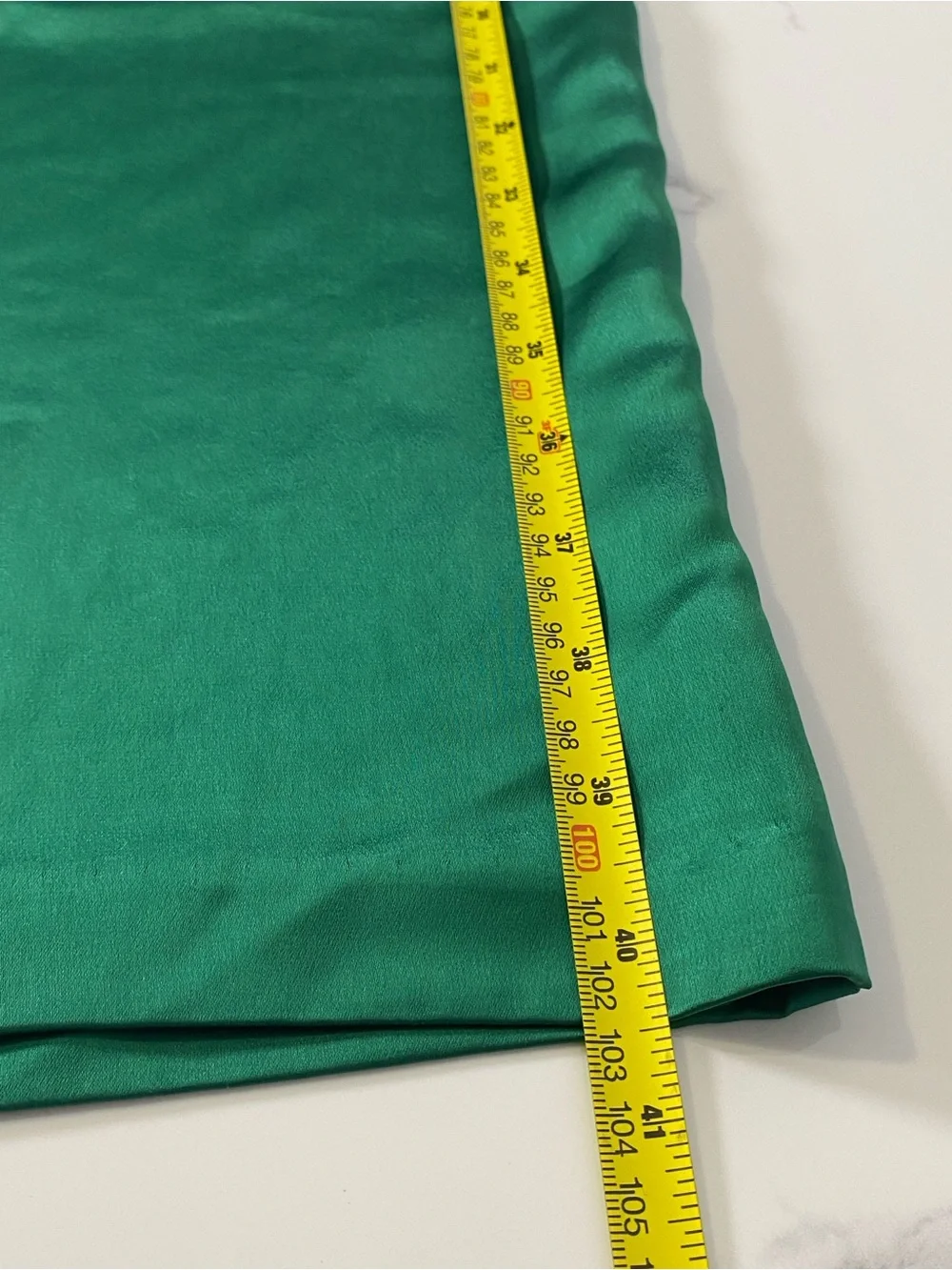 Jason Wu High Rise Wide Leg Flare Emerald Green Satin Pants Trousers Size 4